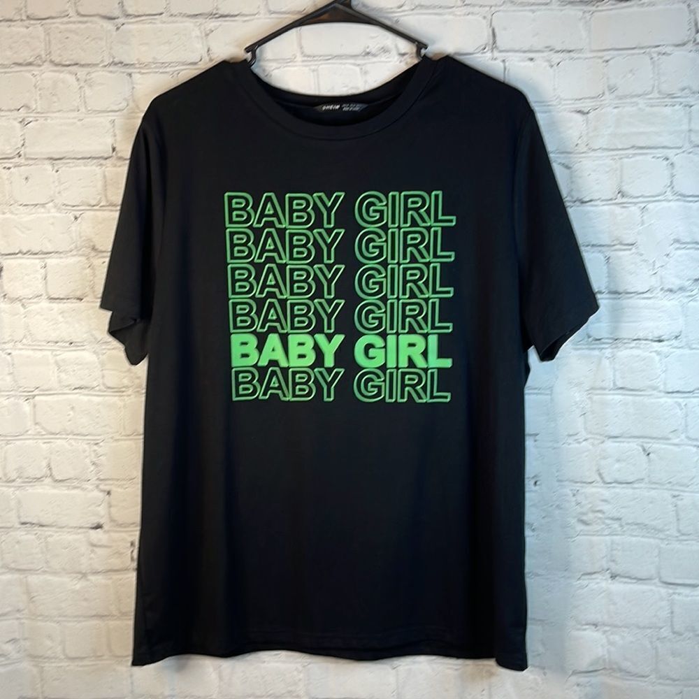 Baby Girlâ Black Tshirt, SizeâXl, Short Sleeves
